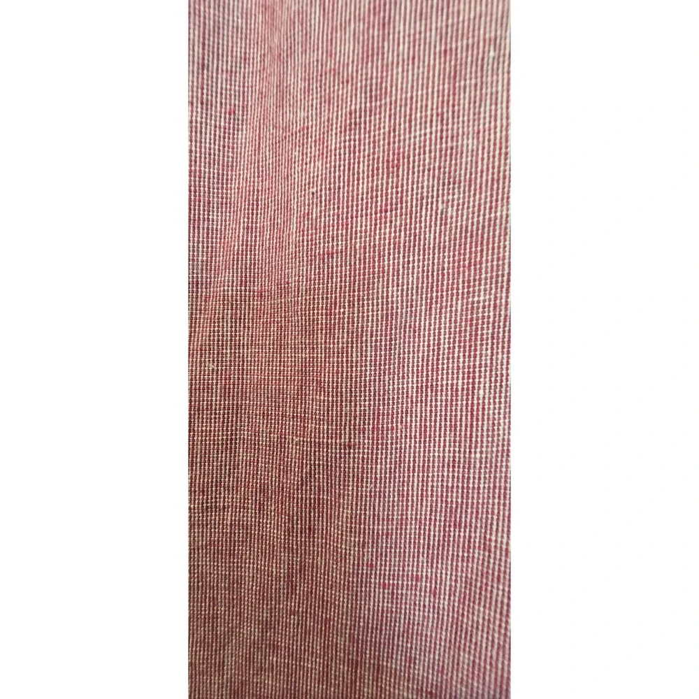 Banana Republic Mens Slim‎ Fit Linen Cotton Button Down Shirt Red Pink Large